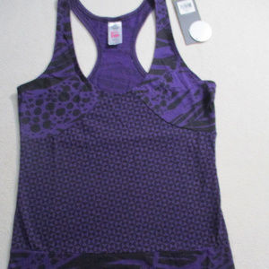 Zumba Women Top S Purple Racerback Tank